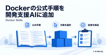 公式手順を追加する対象を選び、作業結果を検証する流れ