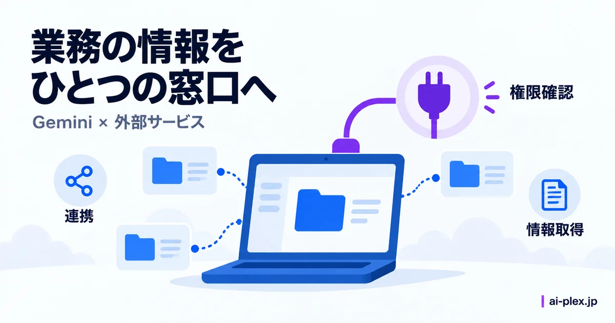 外部サービスの資料を権限確認のもとで参照する端末