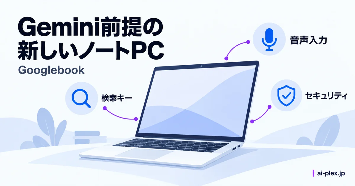 検索キー、音声入力、セキュリティを備えるノートパソコン