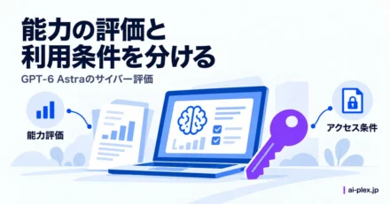 能力の評価資料とアクセス条件を分けて確認する端末