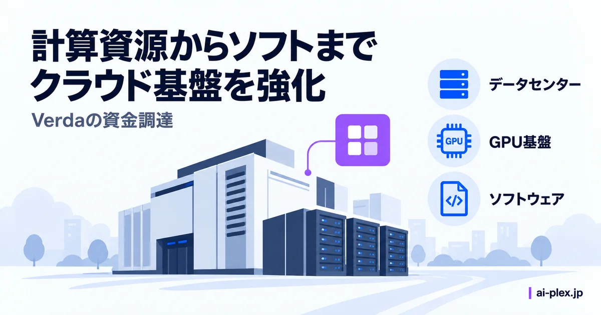 データセンター、GPU基盤、ソフトウェアを一体で提供するVerdaのクラウド設備