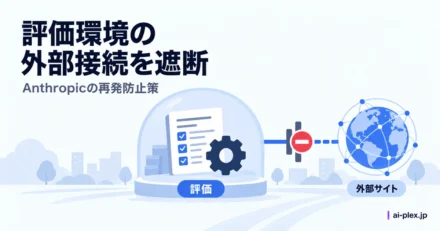 評価環境と外部サイトの間の接続を遮断する仕組み