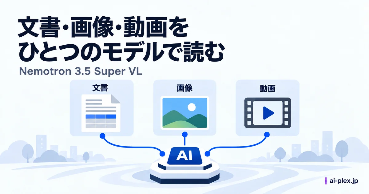 文書と画像と動画の情報をひとつのモデルへ渡す仕組み