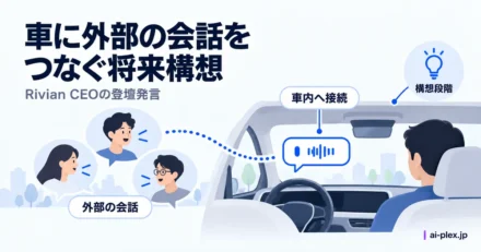 外部の会話を車内につなぐ将来構想